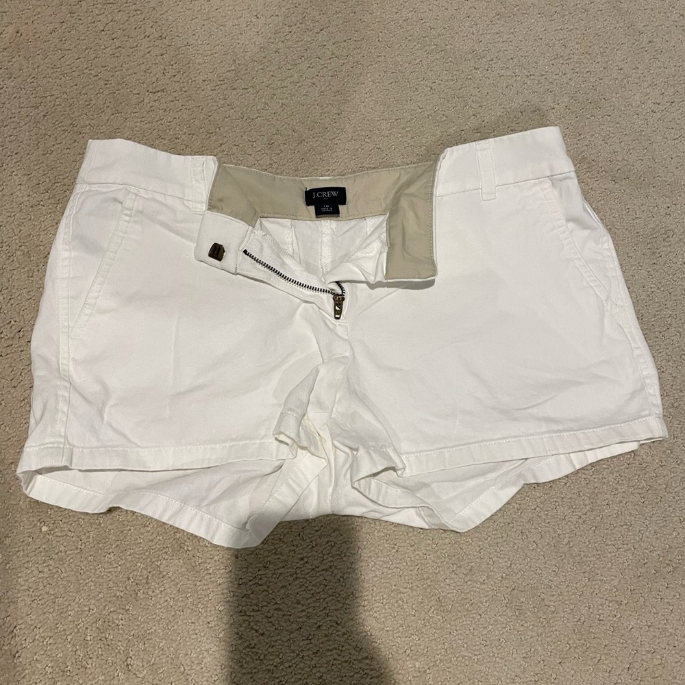 J Crew Factory White Shorts